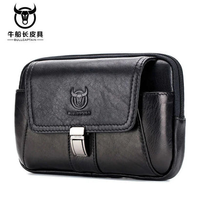 2024 MEN'S leather BELT bag military Fanny molle small money phone WAIST PACK bum pouch PURSE E040