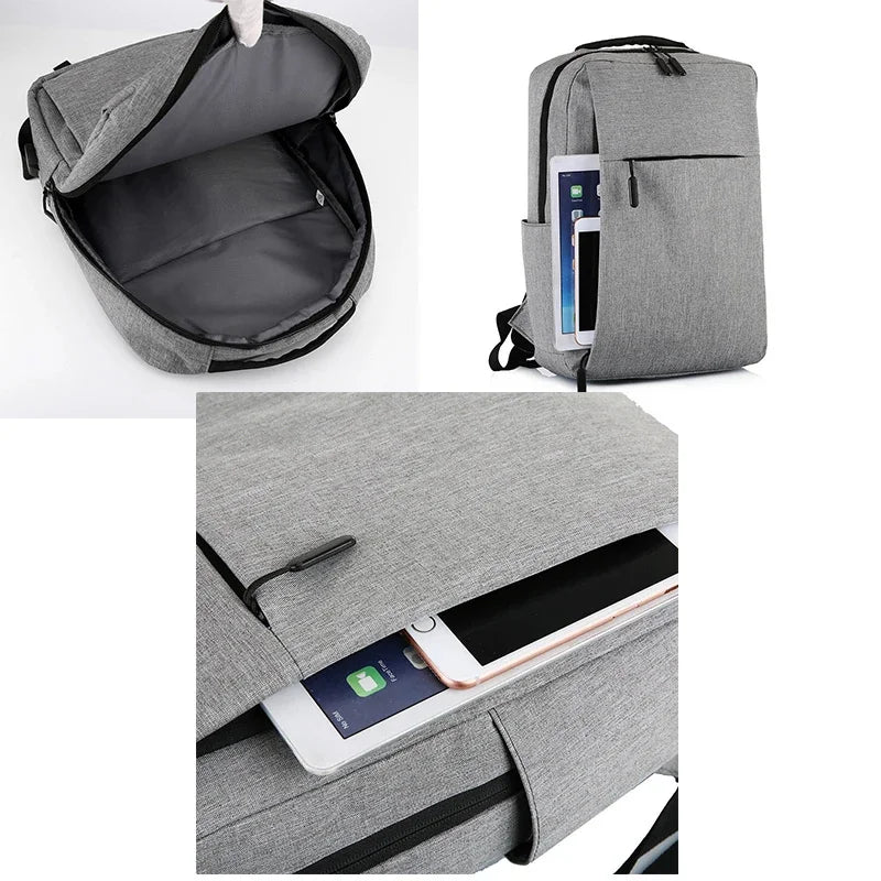 2024 Men 15.6 inch Laptop USB Backpack School Bag Rucksack Anti Theft teenage teenagers Travel Leisure schoolbag pack for male