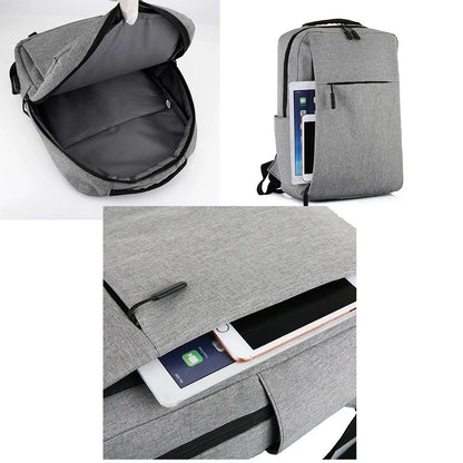 2024 Men 15.6 inch Laptop USB Backpack School Bag Rucksack Anti Theft teenage teenagers Travel Leisure schoolbag pack for male