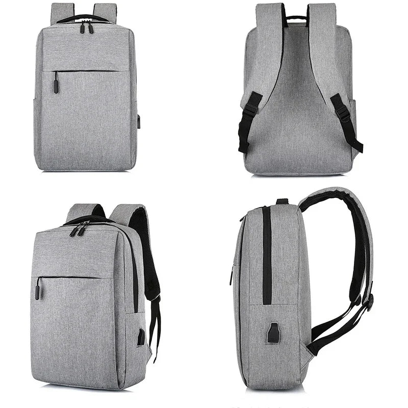 2024 Men 15.6 inch Laptop USB Backpack School Bag Rucksack Anti Theft teenage teenagers Travel Leisure schoolbag pack for male