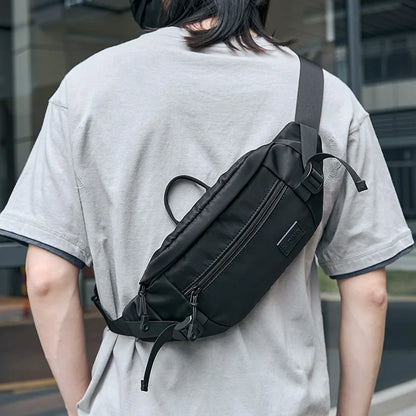 2024 Men Chest Bag Young Fashion 7.9inch IPad Multiple Pocket Zipper Crossbody Bag High Quality Oxford Phone Shoulder Bag
