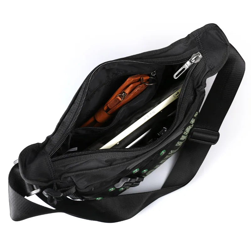 2024 Men Messenger Multifunction Bags Crossbody Bag Leisure Oxford Cloth Casual Travel Bag Toolkit
