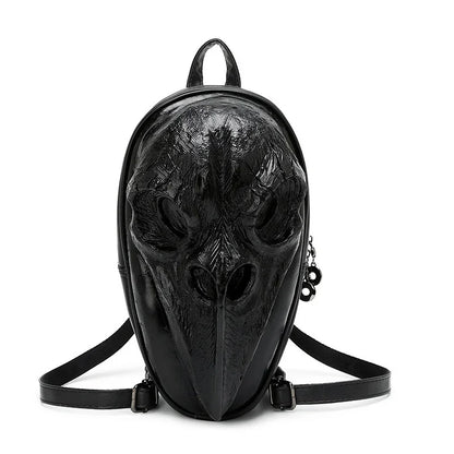 2024 Men and Women Backpacks Steam Punk 3D Beak skull Back Packs Travel Schoolbag For Teenagers trend Halloween bag Fashion