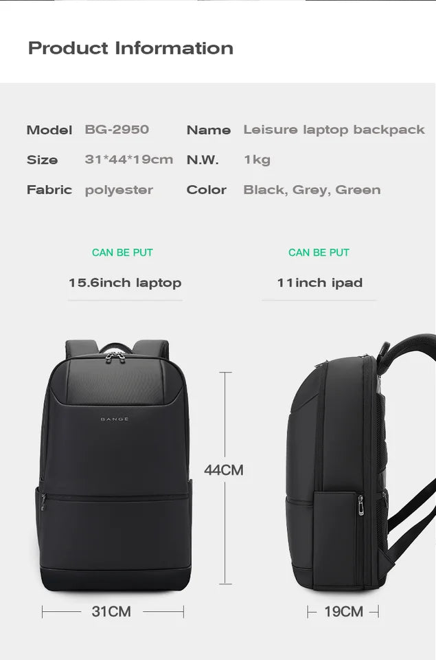2024 Men's Backpack Men Business Travel Backpack Women School Expandable USB Bag Large Capacity 15.6 Laptop Waterproof Fashion