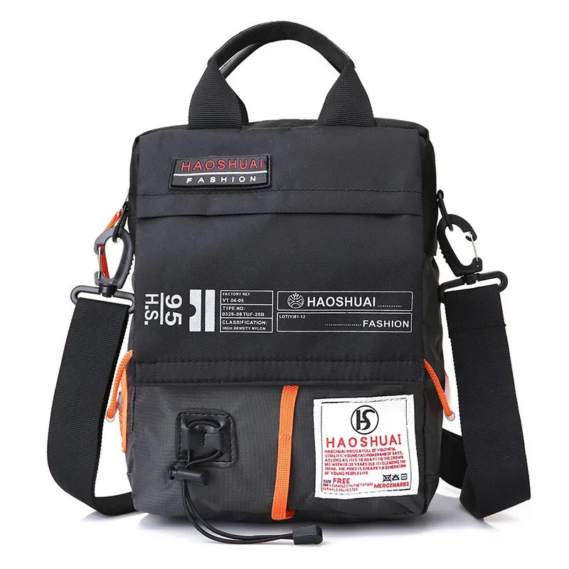2024 Men's Messenger Male Waterproof Nylon Camouflage Satchel Over The Shoulder Crossbody Bags Handbag Mini Briefcase