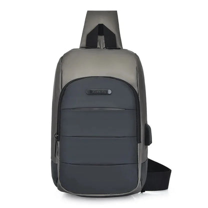 2024 Men's Nylon Waterproof USB Multifunction Crossbody Shoulder s Pack Messenger Travel Chest Bag Short Trip for Male
