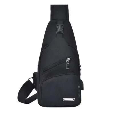 2024 Men's Shoulder USB Charging Crossbody s Male Anti Theft Chest Casual High Quality Travel Messengers Bag