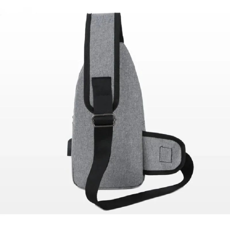 2024 Men's Shoulder USB Charging Crossbody s Male Anti Theft Chest Casual High Quality Travel Messengers Bag