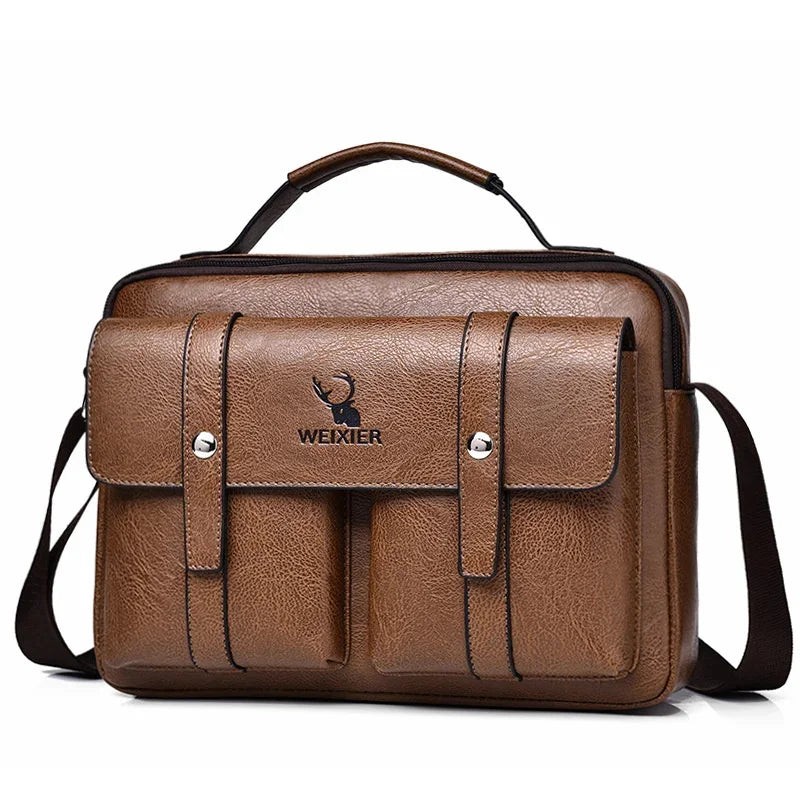 2024 Men's designer New Hands Shoulder husband high capacity Casual Crossbody leatherette Messenger Bag Men bag