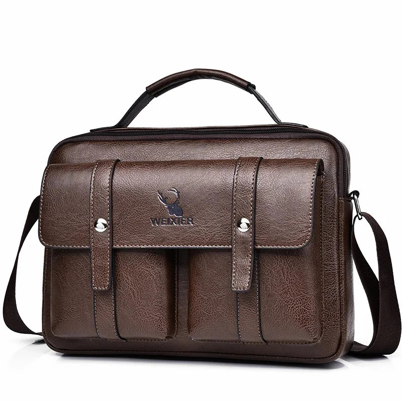 2024 Men's designer New Hands Shoulder husband high capacity Casual Crossbody leatherette Messenger Bag Men bag