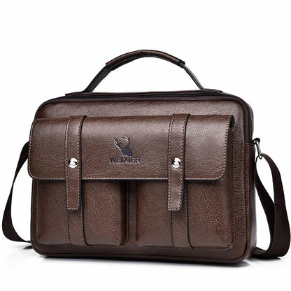 2024 Men's designer New Hands Shoulder husband high capacity Casual Crossbody leatherette Messenger Bag Men bag