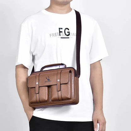 2024 Men's designer New Hands Shoulder husband high capacity Casual Crossbody leatherette Messenger Bag Men bag