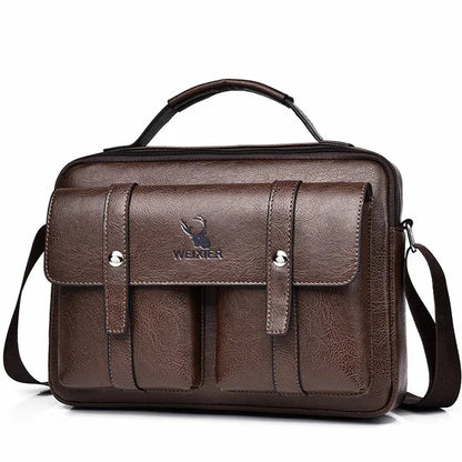 2024 Men's designer New Hands Shoulder husband high capacity Casual Crossbody leatherette Messenger Bag Men bag