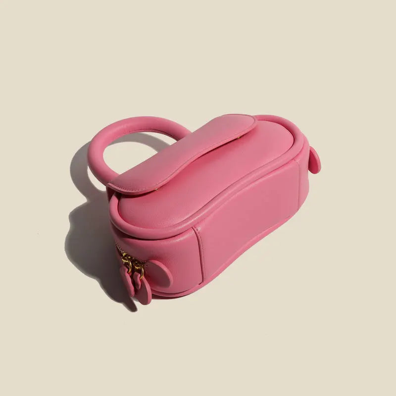 2024 Minimalist Crossbody Small and Popular Genuine Leather Crossbody Hand Bill of Lading Shoulder Women's Small Bag