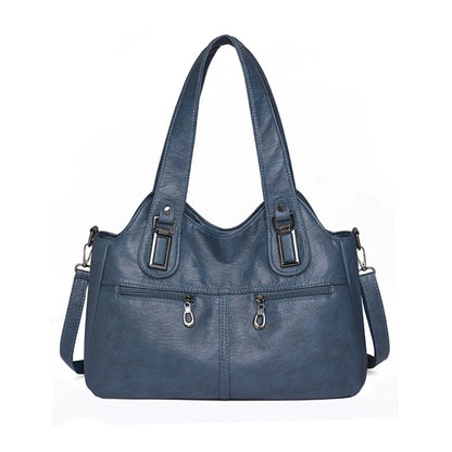 2024 NEW Leather Bag Splashproof Handbag for Girl Women Vintage Soft PU Tote Bag