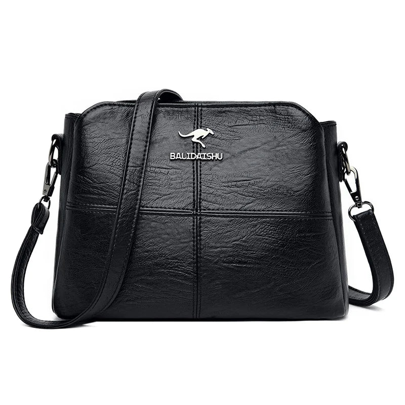 2024 NEW Luxury Messenger Bags For Women Handbag Designer Female Soft Leather Crossbody Shoulder Bag Ladies Hand Bag Sac A Main