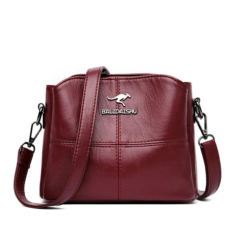 2024 NEW Luxury Messenger Bags For Women Handbag Designer Female Soft Leather Crossbody Shoulder Bag Ladies Hand Bag Sac A Main
