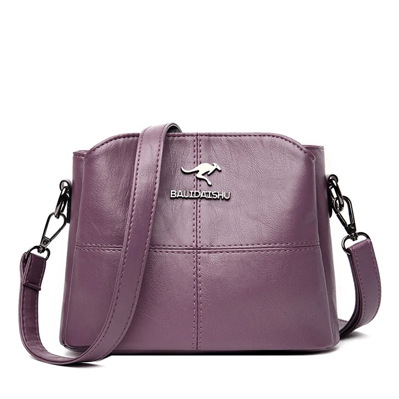 2024 NEW Luxury Messenger Bags For Women Handbag Designer Female Soft Leather Crossbody Shoulder Bag Ladies Hand Bag Sac A Main