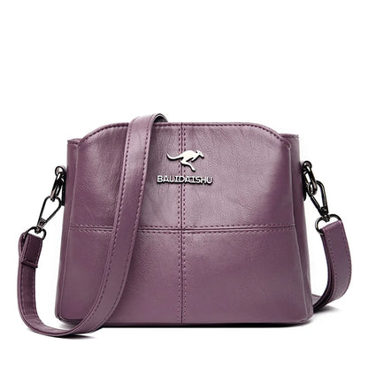 2024 NEW Luxury Messenger Bags For Women Handbag Designer Female Soft Leather Crossbody Shoulder Bag Ladies Hand Bag Sac A Main