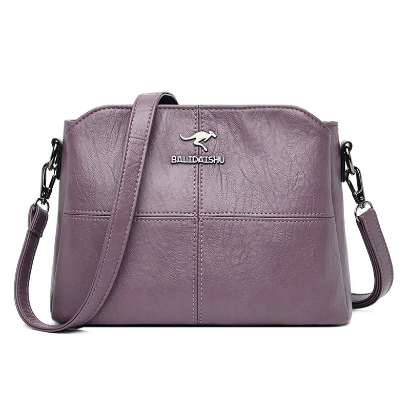 2024 NEW Luxury Messenger Bags For Women Handbag Designer Female Soft Leather Crossbody Shoulder Bag Ladies Hand Bag Sac A Main