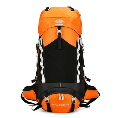 2024 New 60L Outdoor Backpack Camping Climbing Bag Waterproof Mountaineering Hiking Backpacks Molle Sport Bag Climbing Rucksack