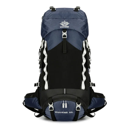 2024 New 60L Outdoor Backpack Camping Climbing Bag Waterproof Mountaineering Hiking Backpacks Molle Sport Bag Climbing Rucksack