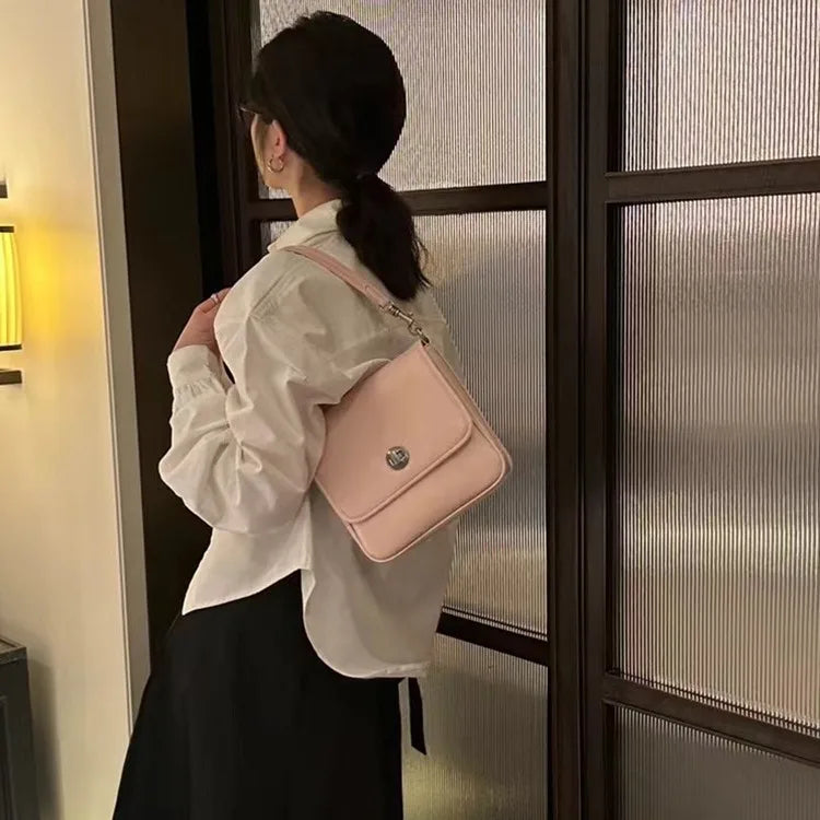 2024 New Advanced Retro Oil Wax Skin Single Shoulder Crossbody Bag Tote Bag
