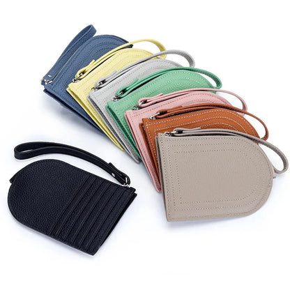 2024 New Arrival Women's Coin Purse, Made of Genuine Leather, Ultra-thin One-piece Wallet with Multiple Card Slots and Handheld