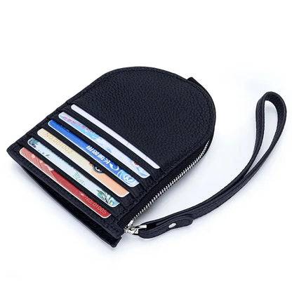 2024 New Arrival Women's Coin Purse, Made of Genuine Leather, Ultra-thin One-piece Wallet with Multiple Card Slots and Handheld