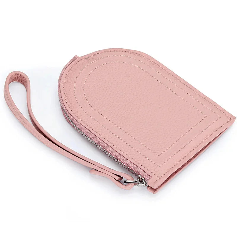 2024 New Arrival Women's Coin Purse, Made of Genuine Leather, Ultra-thin One-piece Wallet with Multiple Card Slots and Handheld