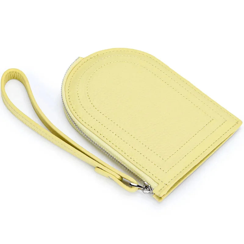 2024 New Arrival Women's Coin Purse, Made of Genuine Leather, Ultra-thin One-piece Wallet with Multiple Card Slots and Handheld