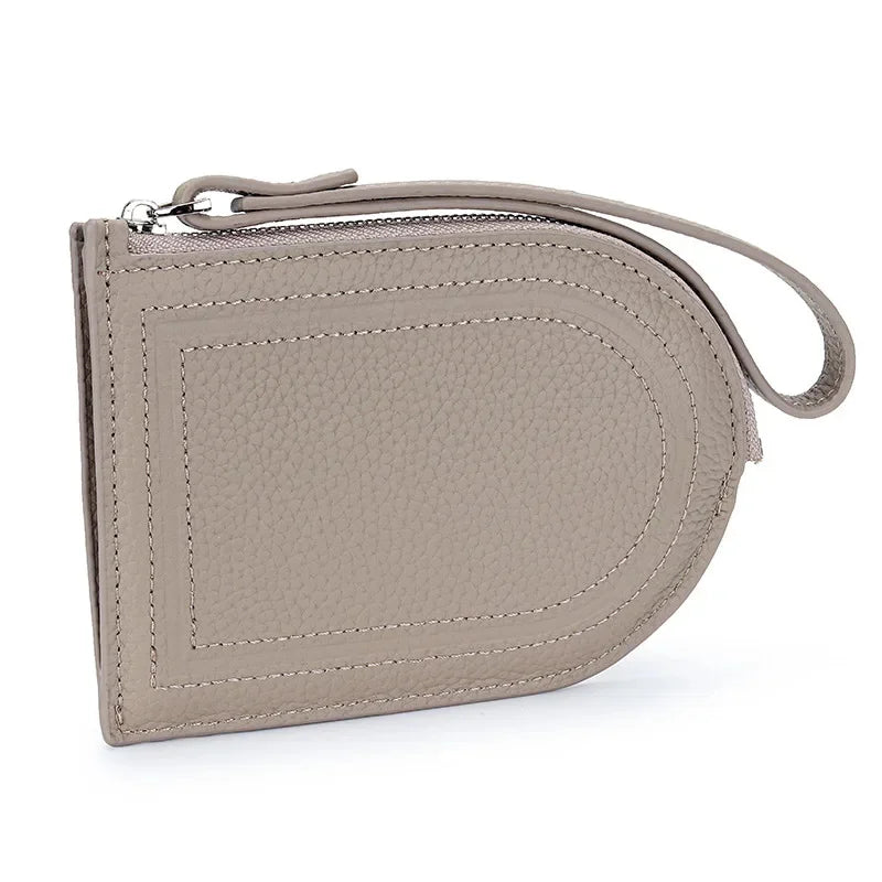 2024 New Arrival Women's Coin Purse, Made of Genuine Leather, Ultra-thin One-piece Wallet with Multiple Card Slots and Handheld