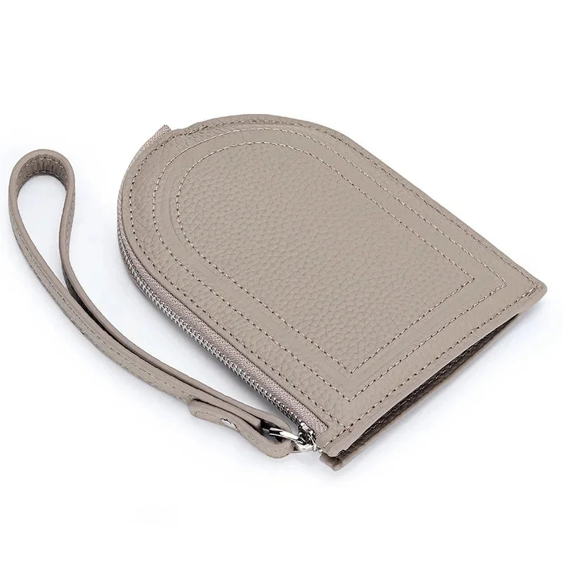 2024 New Arrival Women's Coin Purse, Made of Genuine Leather, Ultra-thin One-piece Wallet with Multiple Card Slots and Handheld