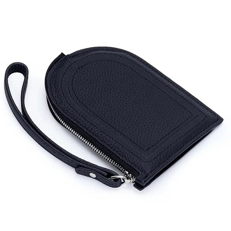 2024 New Arrival Women's Coin Purse, Made of Genuine Leather, Ultra-thin One-piece Wallet with Multiple Card Slots and Handheld
