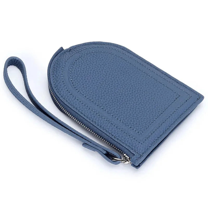 2024 New Arrival Women's Coin Purse, Made of Genuine Leather, Ultra-thin One-piece Wallet with Multiple Card Slots and Handheld