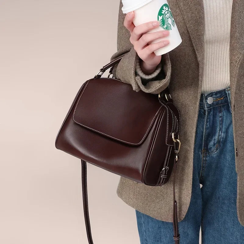 2024 New Autumn and Winter Tote Bag Women's Bag Crossbody Bag Large Capacity Genuine Leather Hand Shoulder Bags Designer Luxury