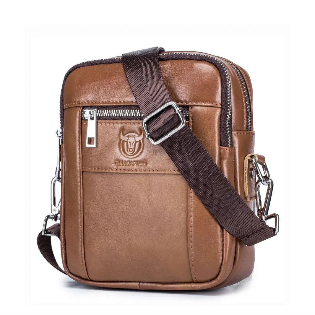 2024 New Brand Genuine Leather Man Shoulder Bags fashion vertical flap cow Male Men's Handbag Casual Tote handbags