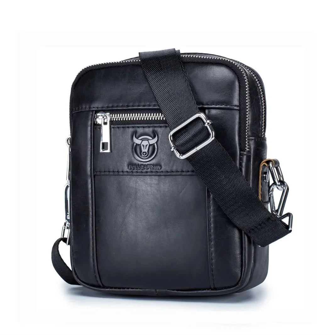 2024 New Brand Genuine Leather Man Shoulder Bags fashion vertical flap cow Male Men's Handbag Casual Tote handbags