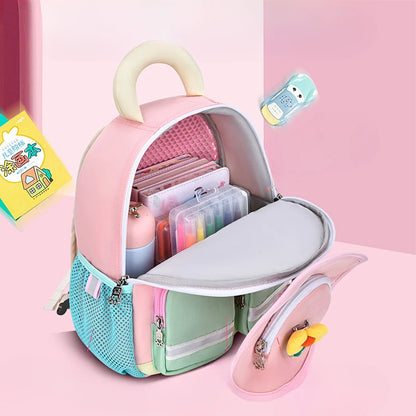 2024 New Cartoon Anti-lost Backpack Kindergarten School Book Bag Toddlers Travel Daypack With Coin Pocket for Girls and Boys