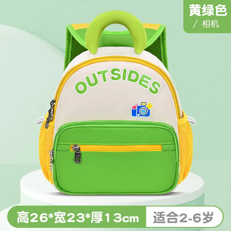 2024 New Cartoon Anti-lost Backpack Kindergarten School Book Bag Toddlers Travel Daypack With Coin Pocket for Girls and Boys