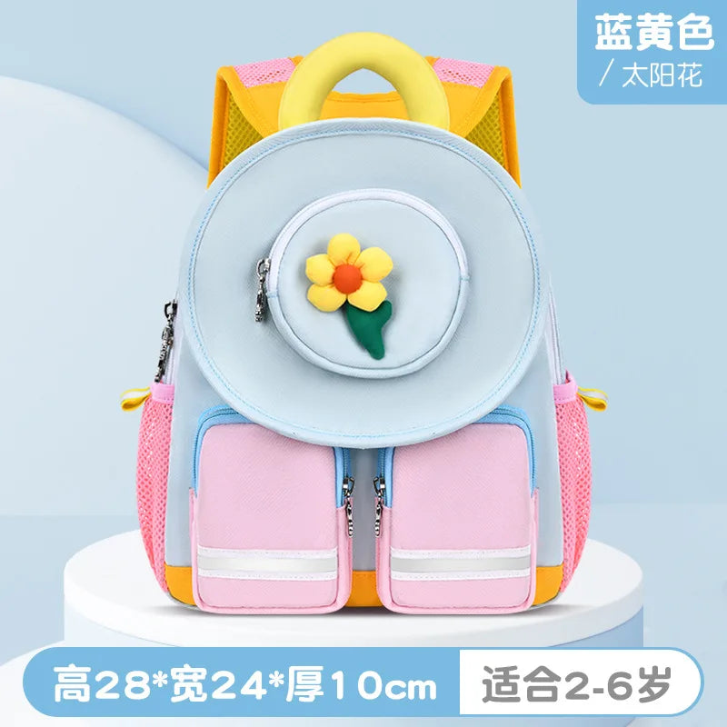 2024 New Cartoon Anti-lost Backpack Kindergarten School Book Bag Toddlers Travel Daypack With Coin Pocket for Girls and Boys