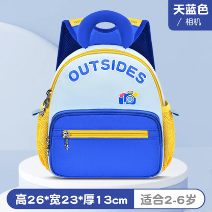 2024 New Cartoon Anti-lost Backpack Kindergarten School Book Bag Toddlers Travel Daypack With Coin Pocket for Girls and Boys