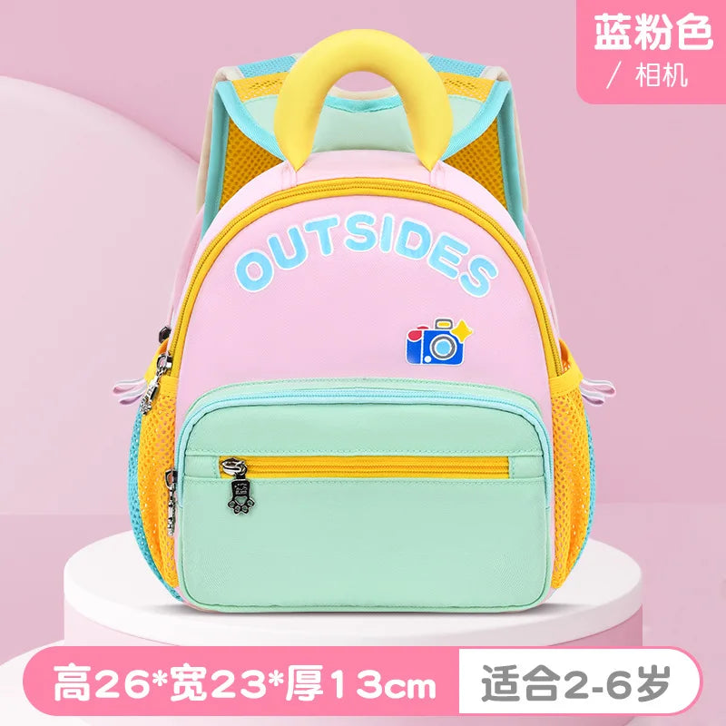 2024 New Cartoon Anti-lost Backpack Kindergarten School Book Bag Toddlers Travel Daypack With Coin Pocket for Girls and Boys