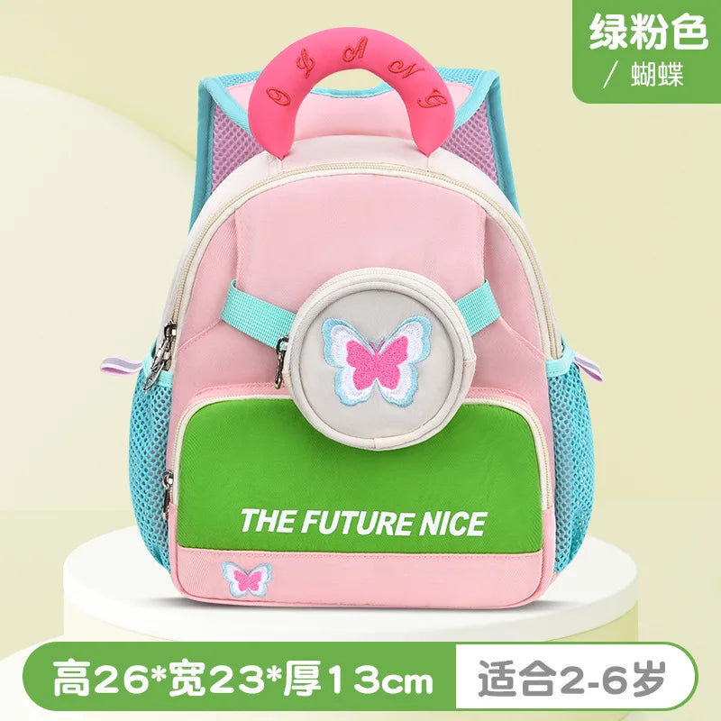 2024 New Cartoon Anti-lost Backpack Kindergarten School Book Bag Toddlers Travel Daypack With Coin Pocket for Girls and Boys