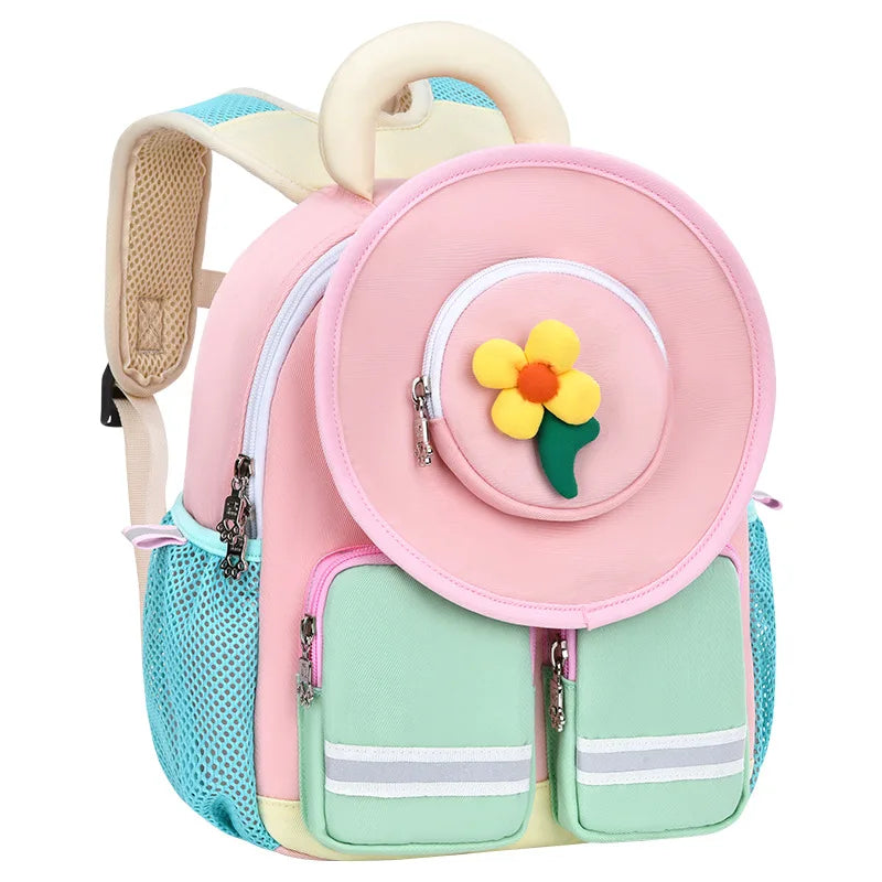 2024 New Cartoon Anti-lost Backpack Kindergarten School Book Bag Toddlers Travel Daypack With Coin Pocket for Girls and Boys