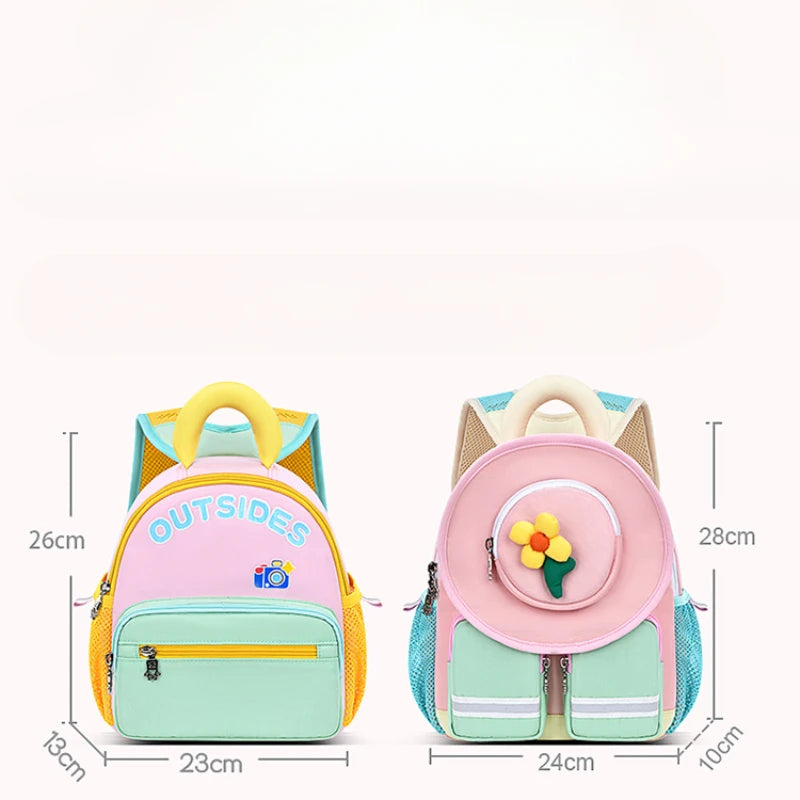 2024 New Cartoon Anti-lost Backpack Kindergarten School Book Bag Toddlers Travel Daypack With Coin Pocket for Girls and Boys