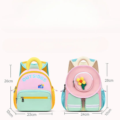 2024 New Cartoon Anti-lost Backpack Kindergarten School Book Bag Toddlers Travel Daypack With Coin Pocket for Girls and Boys