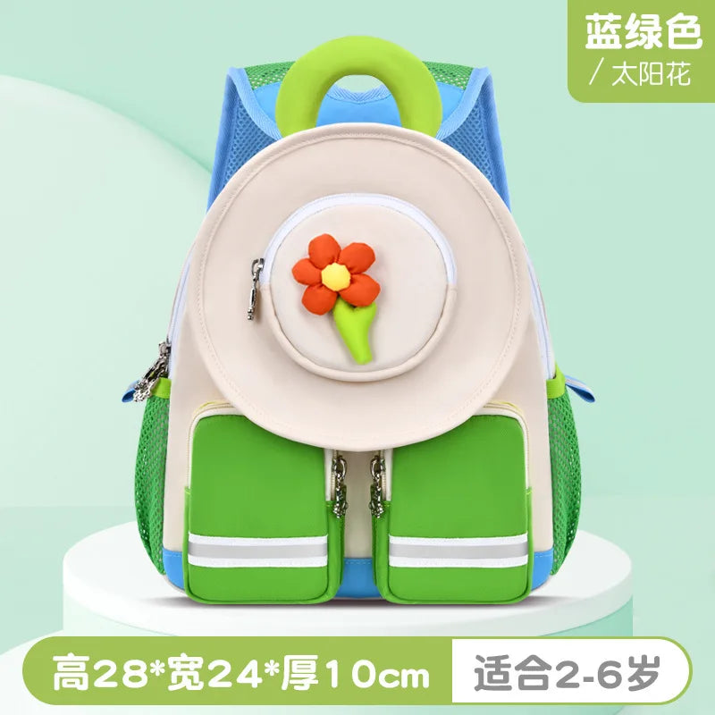 2024 New Cartoon Anti-lost Backpack Kindergarten School Book Bag Toddlers Travel Daypack With Coin Pocket for Girls and Boys