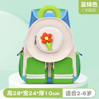 2024 New Cartoon Anti-lost Backpack Kindergarten School Book Bag Toddlers Travel Daypack With Coin Pocket for Girls and Boys