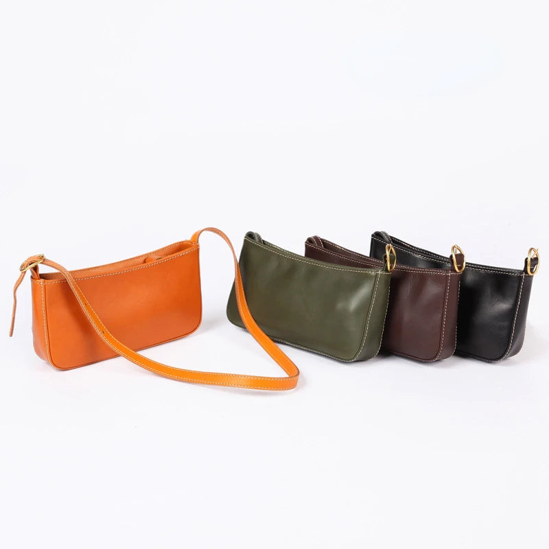 2024 New Casual All-match Underarm Shoulder Bags Solid Color All-match Casual Handbags Female Minority Light Luxury Purses